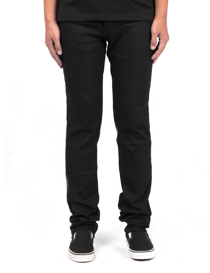 Mischief Denim - SR 002 BK (Black) - Celana Denim Slim Tapered Non Selvedge
