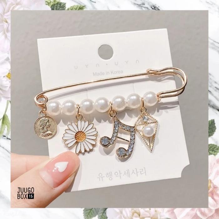 PMO G - Bros Pin PMO GD GDRAGON BIGBANG Bunga Daisy Pearl Mutiara Kpop