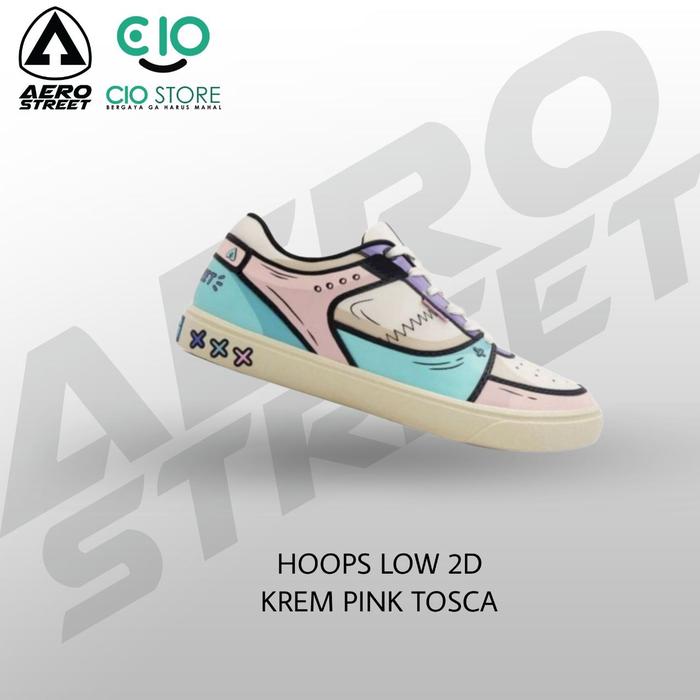 AEROSTREET 2D HOOPS LOW FOREST SERIES KREM PINK TOSCA 100% ORIGINAL