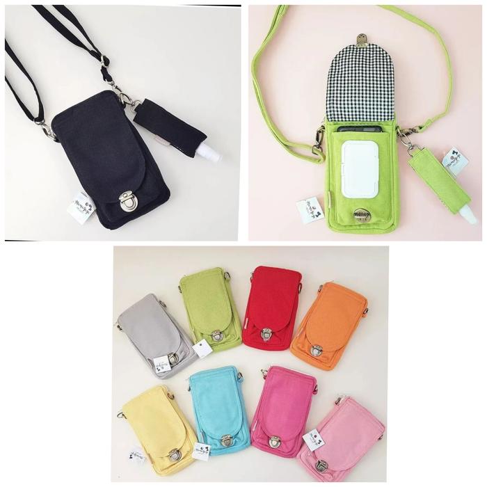 PWP / Phone wallet pouch mamayaya project KANVAS WATER REPELLENT