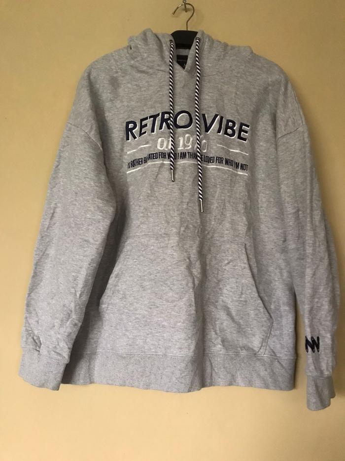 Hoodie Wu Project Retro Vibe Grey