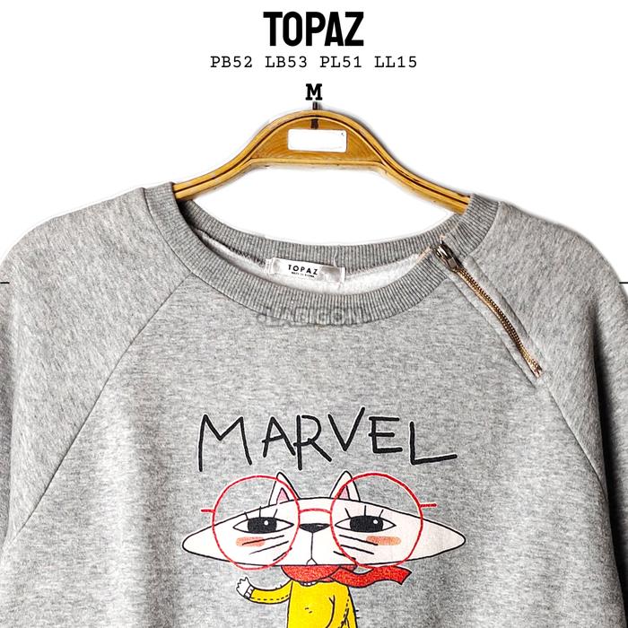 Crewneck Sweater TOPAZ Original Thrift Preloved Korea M022