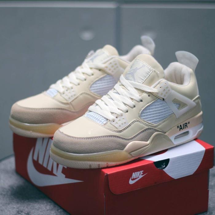 Nike air jordan 4 x Off white SP "sail"