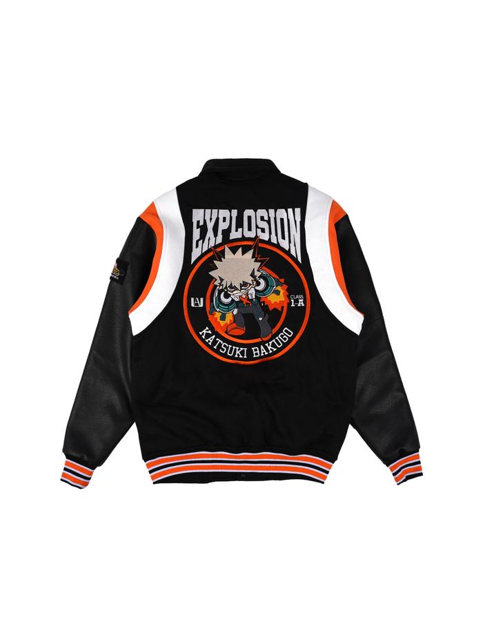 W.ESSENTIELS X FTH X My Hero Academia Bakugo Varsity Jacket