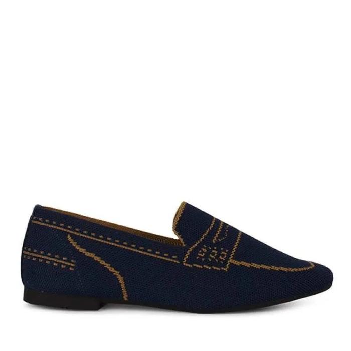 Sepatu Flat Wanita Gosh Calabria 903 Pump Shoes Navy Blue Size 38