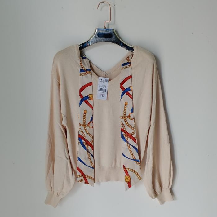 Ingni/Sweater Rajut wanita Kekinian/Atasan wanita Korea second import