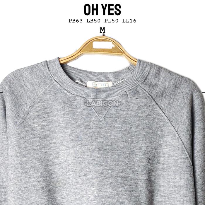 Crewneck Sweater OH YES Original Thrift Preloved Second Korea M020