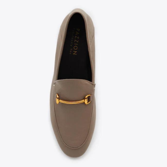 Pazzion Metal Buckle Loafers