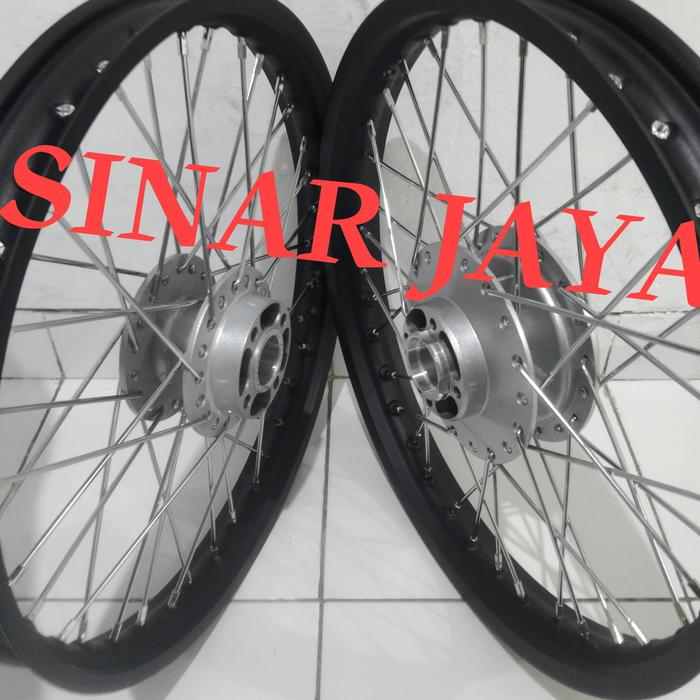 paket velg jari satria 2 tak 140 or 160 17 satria 2t 2tak hiu lumba satria double disc dll