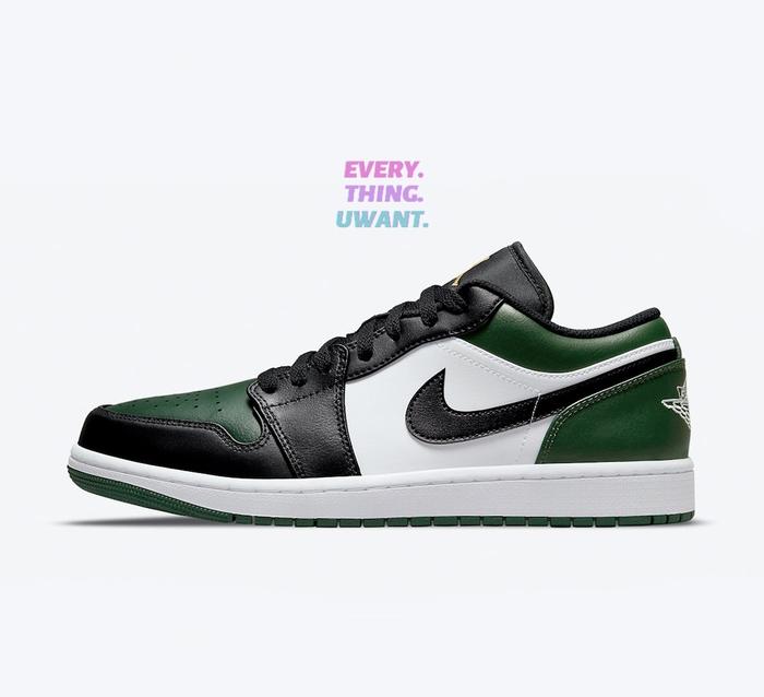 Jordan 1 Low Green Toe