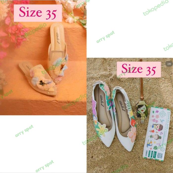 BUNDLING ONLY ITTAHERL KATNIS MULES SALMON X BALI TROPICAL MAXY POINTY
