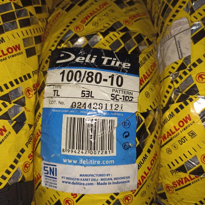 Ban Swallow 100/80-10 SC 103 Tubeless 100 80 10