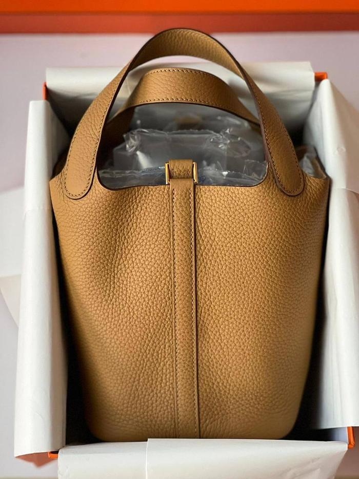 Original - BNIB Picotin 18 Pico18 Biscuit Clemence GHW U