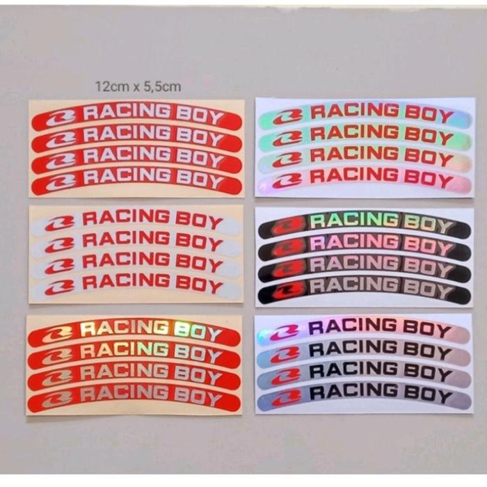 stiker velg racing boy
