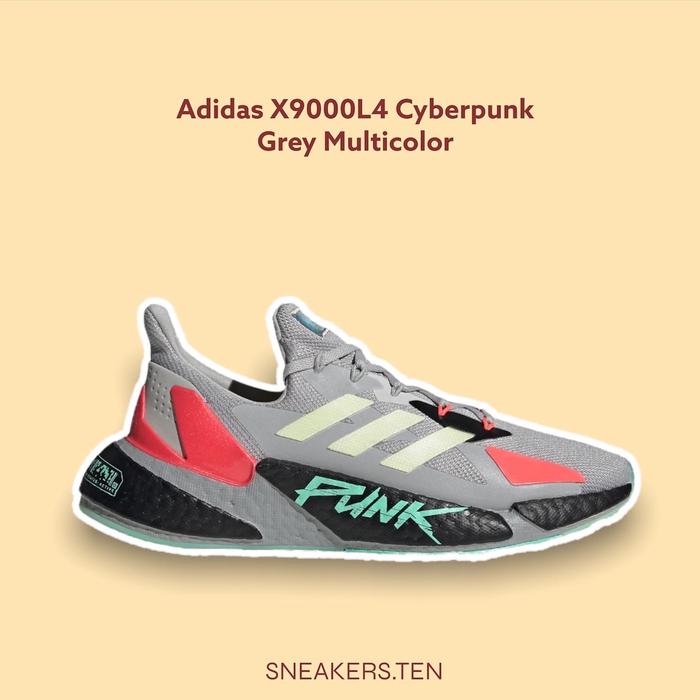 Sepatu Sneakers Adidas X9000L4 Cyberpunk Grey Multicolor Original 100%