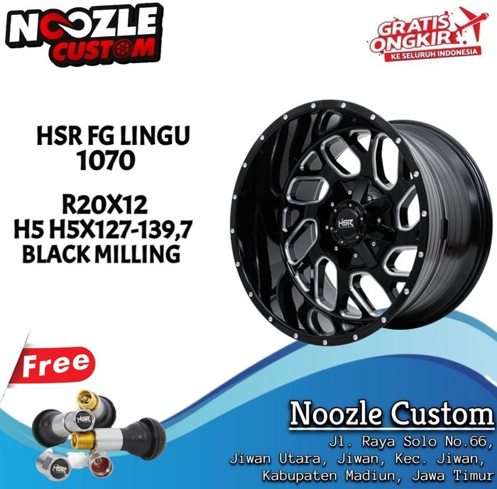 Velg Mobil HSR FG LINGU 1070 Ring 20 Velg Celong R20 Rubicon Jimny