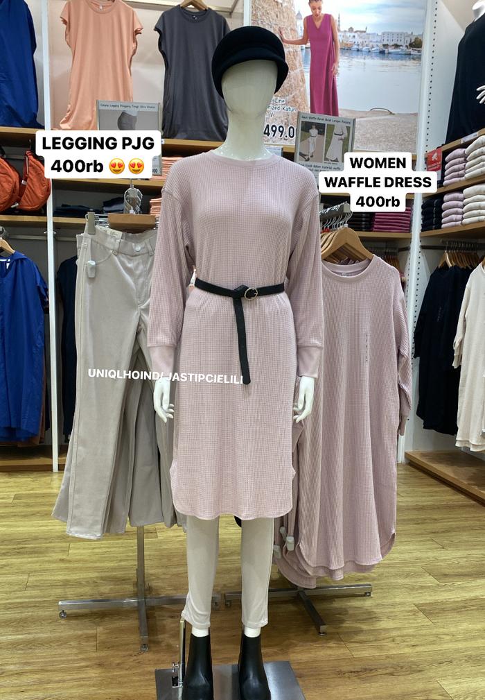 UNIQLO WOMEN DRESS WAFFLE