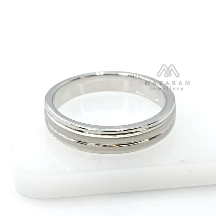 Cincin Platinum 30% Single - Bisa Request Model Mataram Jewellery