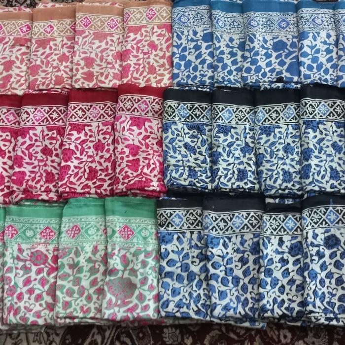 batik cap sutra super / kain sutra asli / batik cirebonan /