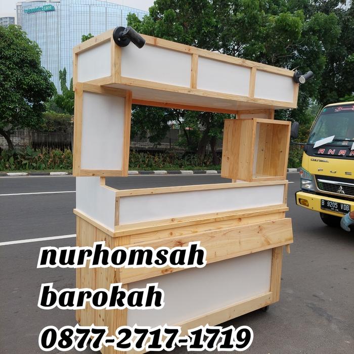 gerobak murah /gerobak kayu jati belanda/gerobak kayu/gerobak bakso