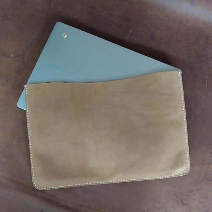 Cover Chromebook Samsung Bahan Kulit Crazyhorse