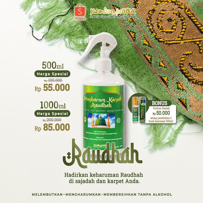 PENGHARUM/PARFUM KARPET/SAJADAH ISLAMI RAUDHAH MASJID NABAWI MADINAH