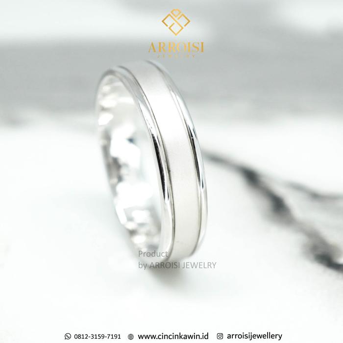 Cincin Tunangan Cincin Single Elegant Palladium 50% Semarang