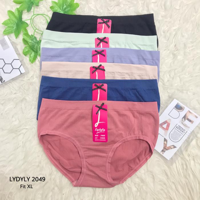 Celana Dalam Rajut Wanita JUMBO CD Cewek Elastis BIG SIZE Lydyly 2049