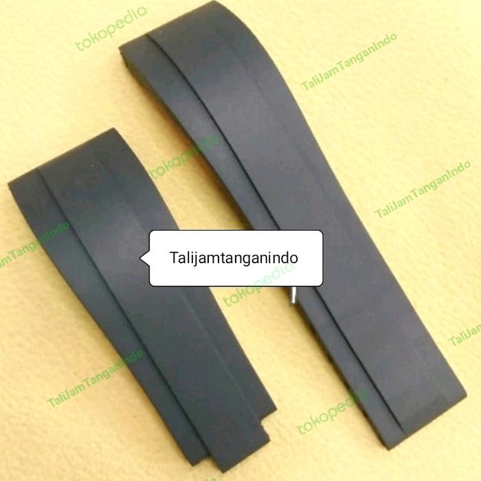 Tali strap jam tangan Rolex daytona karet rubber 20mm pria watch