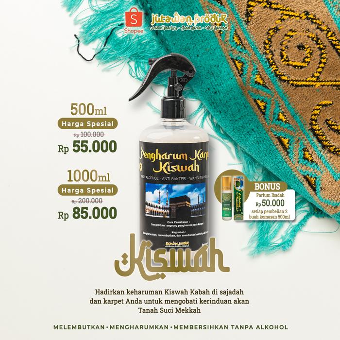 PENGHARUM/PARFUM KARPET DAN SAJADAH AROMA ISLAMI KISWAH KABAH