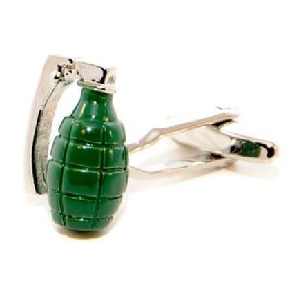 GREEN GRENADE CUFFLINKS
