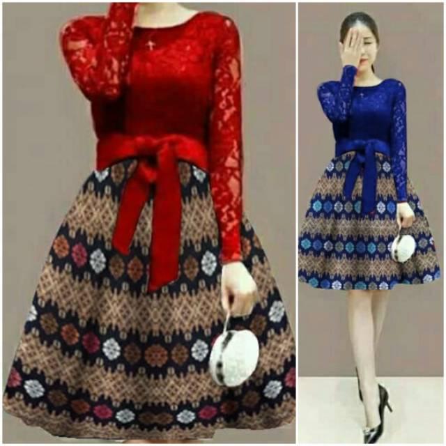 dress casual wanita/dress party/dress batik kantor/baju kondangan ABG