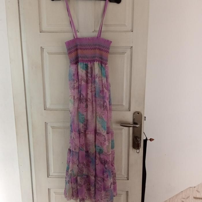 DRESS PANTAI UNGU UNIQLO