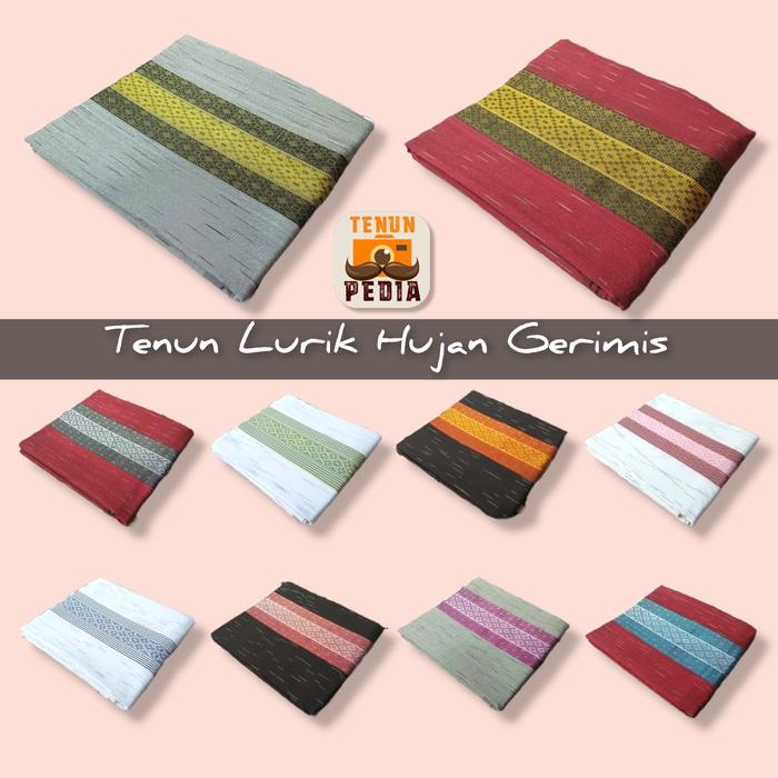 Kain Tenun Lurik Hujan Gerimis Kombinasi Tumpal Baron Premium