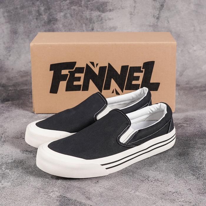 [N00926] Sepatu Distro SLIP ON Motif FENNEL