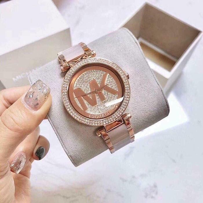 Jam Tangan Wanita Michael K0rs Mk6176 Stainless Acrylic Fullset
