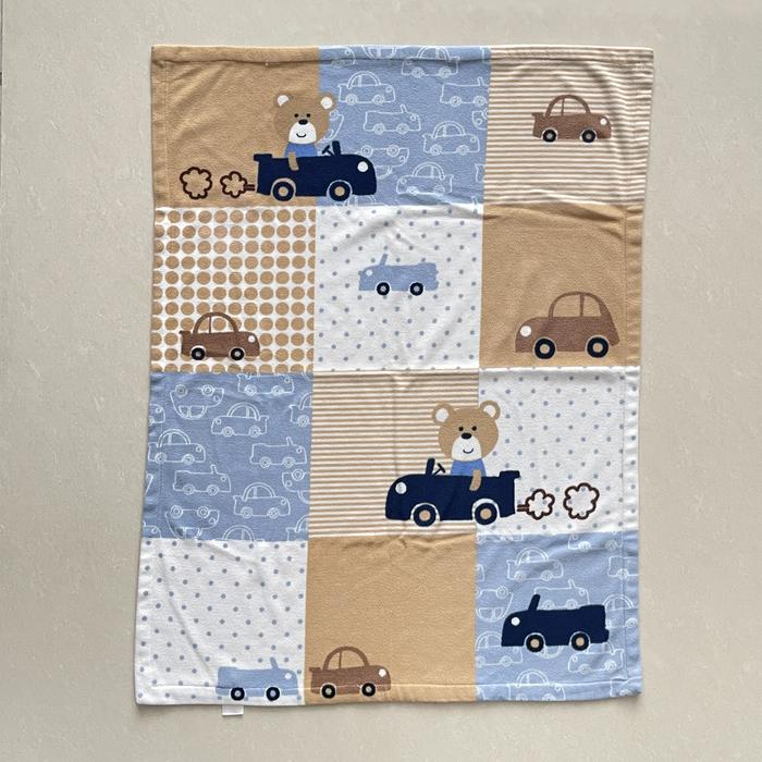 Preloved Selimut Anak Bayi Laki Laki Carters Motif Beruang Bear Mobil