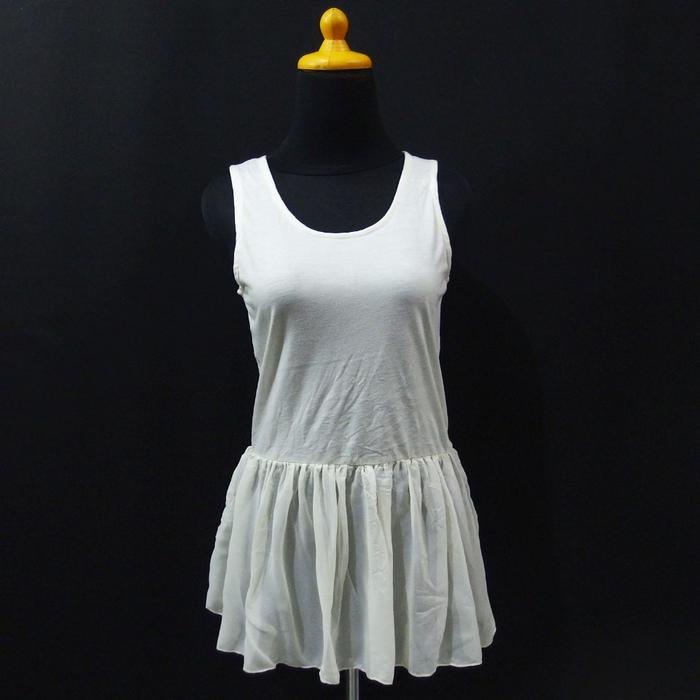 DM495 SIZE M MOUTH VALLEY PUTIH TULANG PREMIUM TANKTOP BRANDED