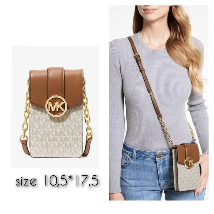 TAS WANITA BRANDED - MK CARMEN SMALL PHONE CROSSBODY BAG