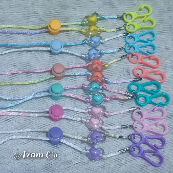 Strap masker/strap mask/ tali masker love timbul dan bunga besar