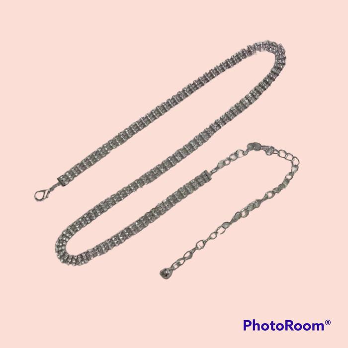 belt wanita rantai silver
