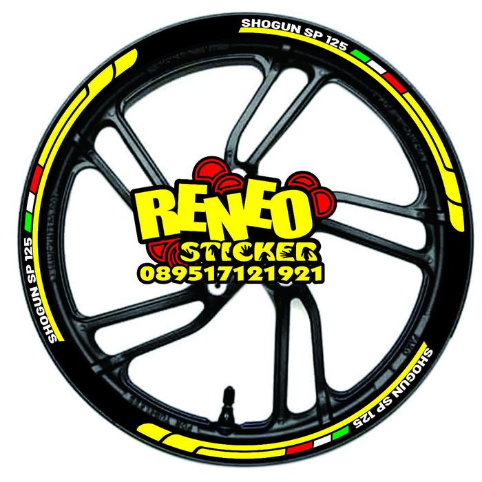 sticker lis velg shogun sp / custom sticker lis velg