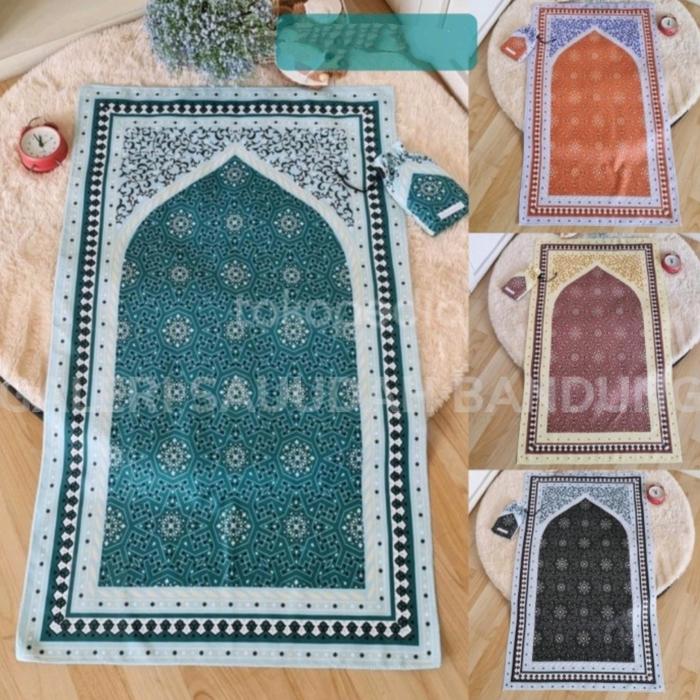 sajadah travel pouch serut sejadah travelling tipis murah bagus