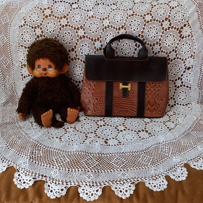 Croco H hand bag