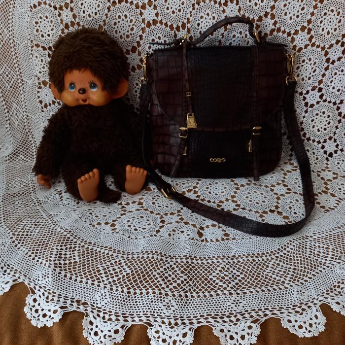 sling bag cobo croco