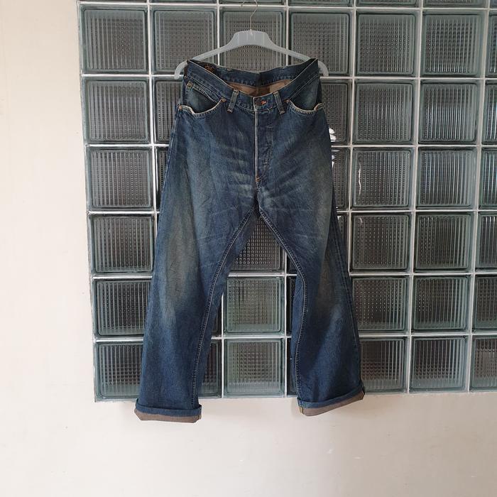 celana vintage lee riderr button up selvedge 101z