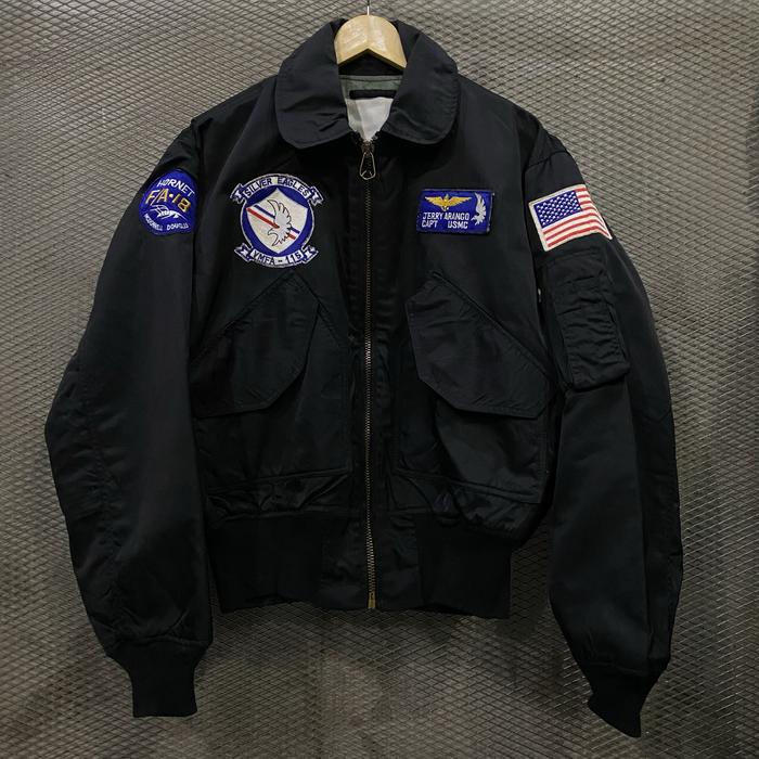 Vintage official top gun usa cwu 45 bomber jacket