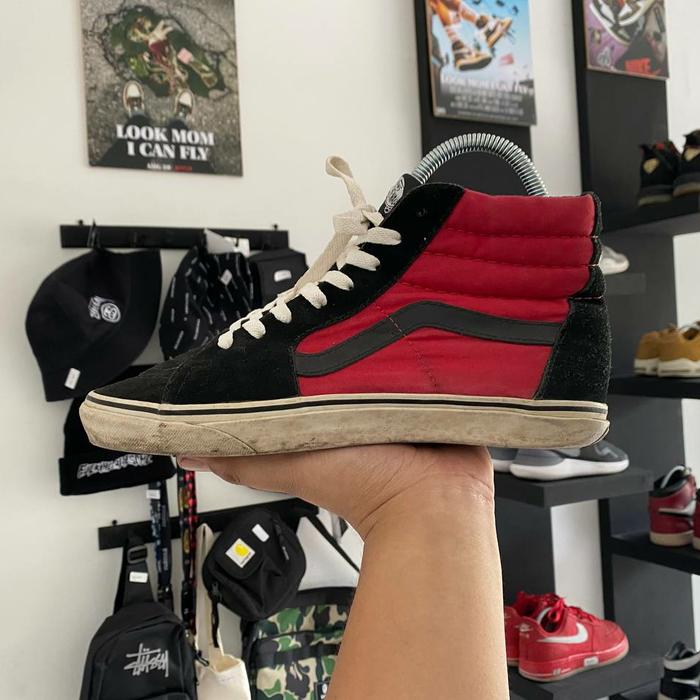 Vans sk8-Hi red black