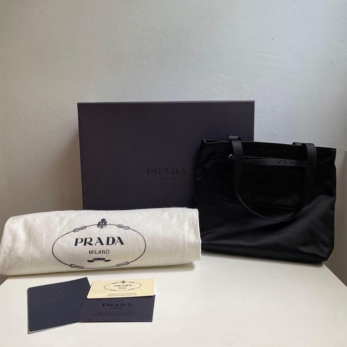 preloved prada small tote bag authentic