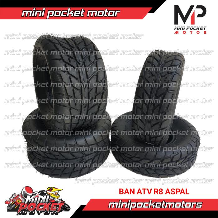 Ban ATV Ring 8 Motif Aspal / Onroad - Ban ATV R8 Set Depan - Belakang